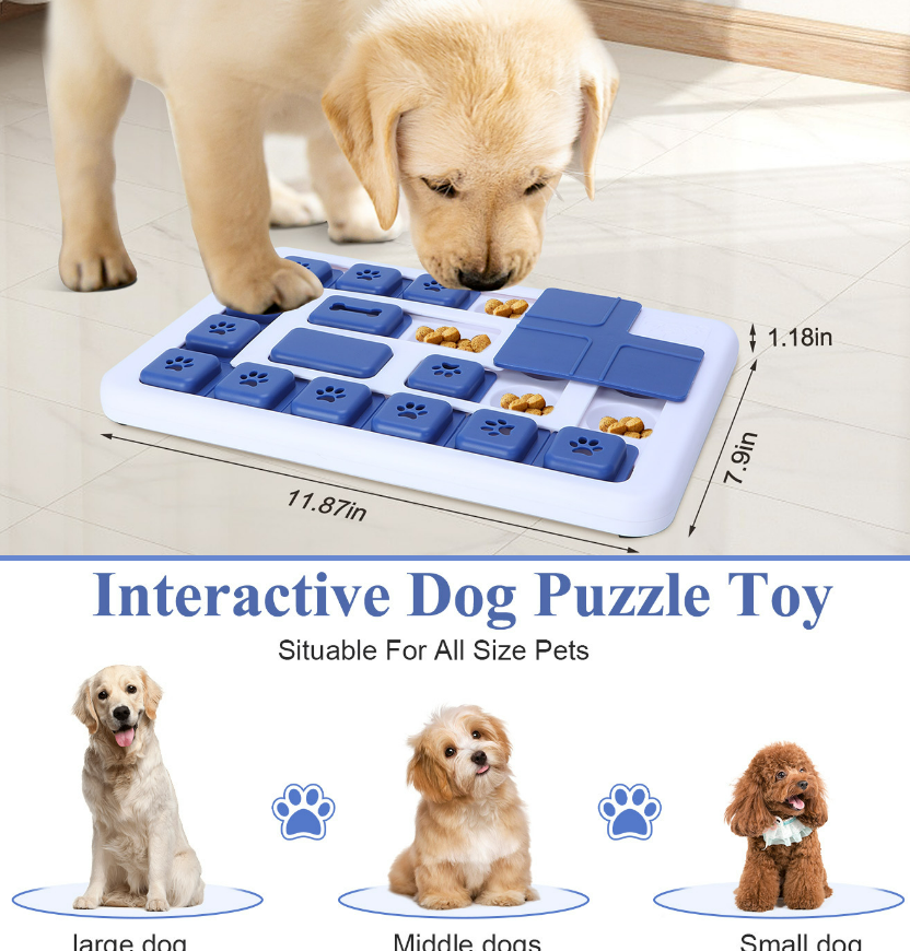 Slow Feeder Puzzle Toy — Interactive Treat Maze for Dogs