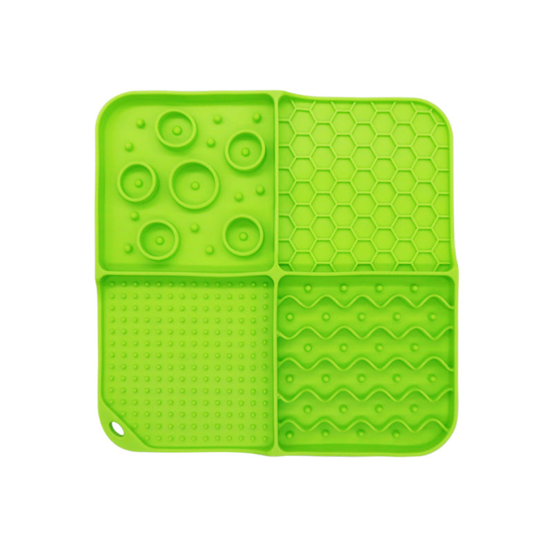 Multi-Function Pet Lick Mat & Bowl — Bath Distraction & Slow Feeder