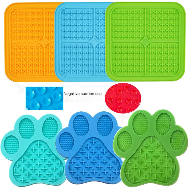 Silicone Slow Feeding Lick Mat — Non-Slip Calming Pad for Pets