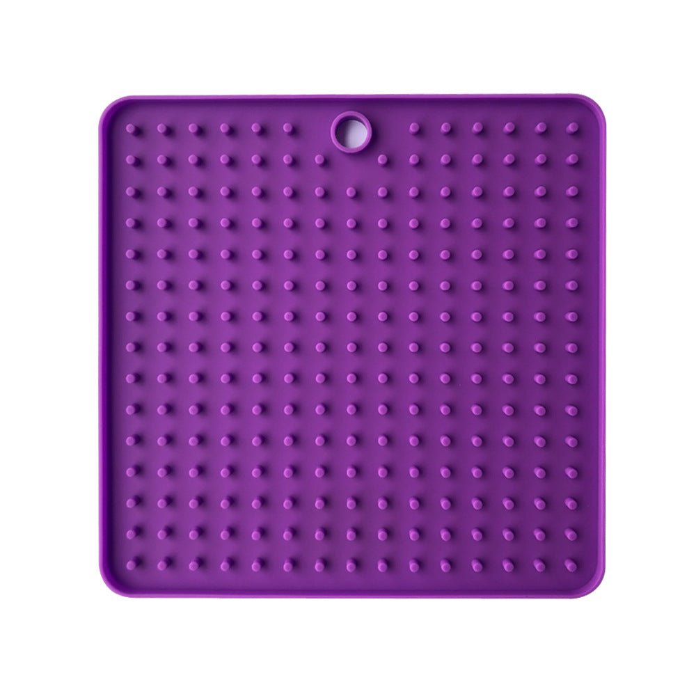 Pet Lick Mat & Slow Feeder — Suction Calming Mat for Dogs & Cats