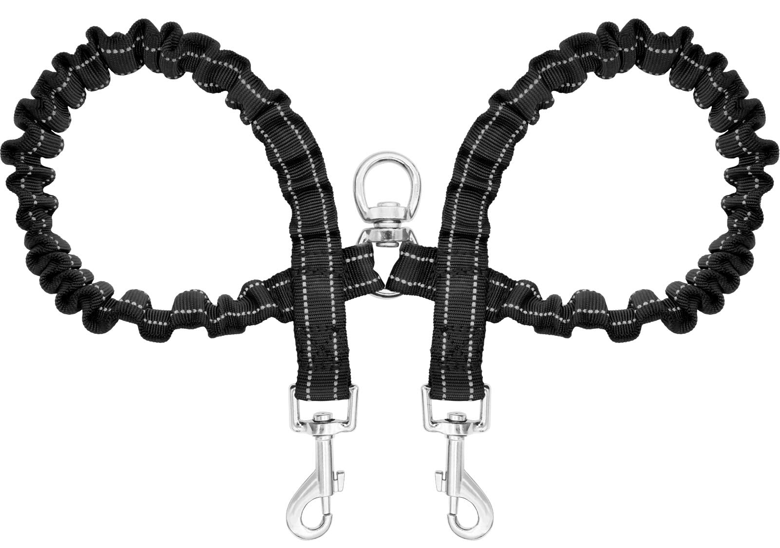 Reflective No-Tangle Double Dog Leash