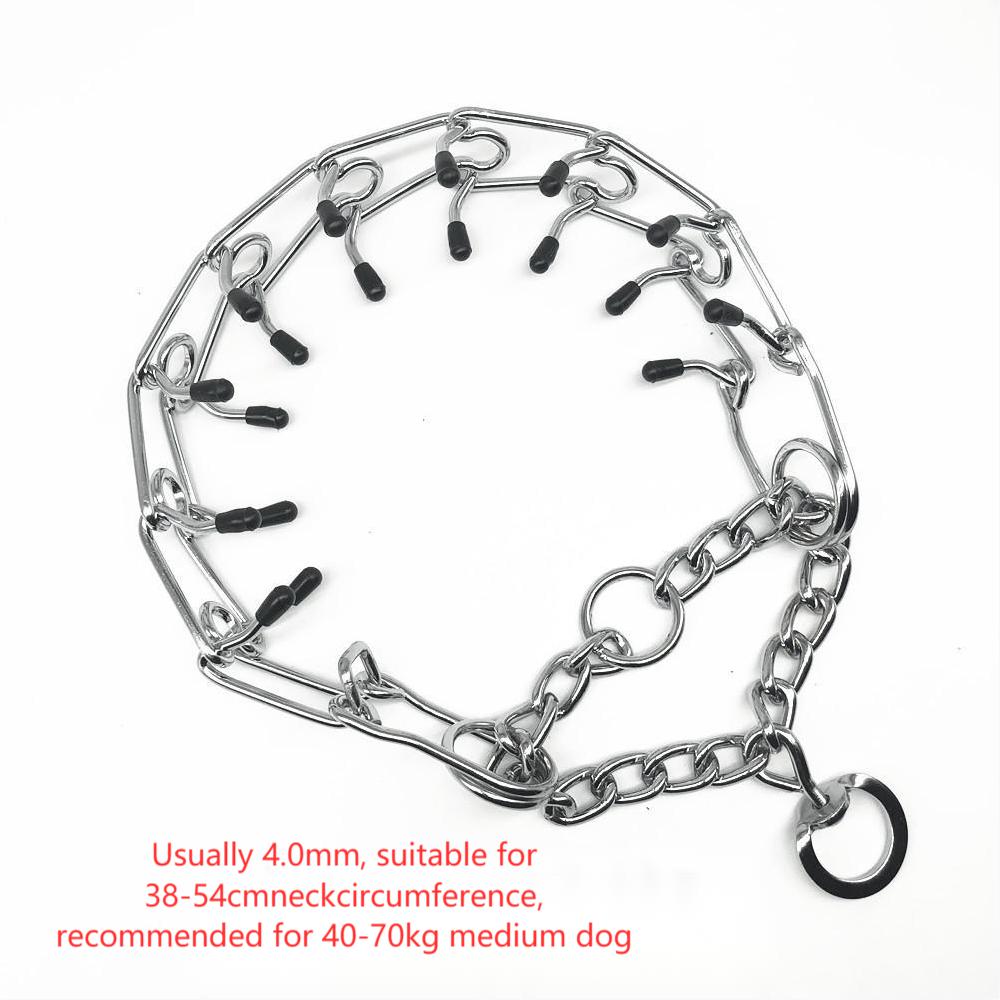 Chrome Plated Dog Training Choke Chain Collar