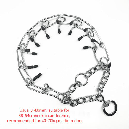 Chrome Plated Dog Training Choke Chain Collar