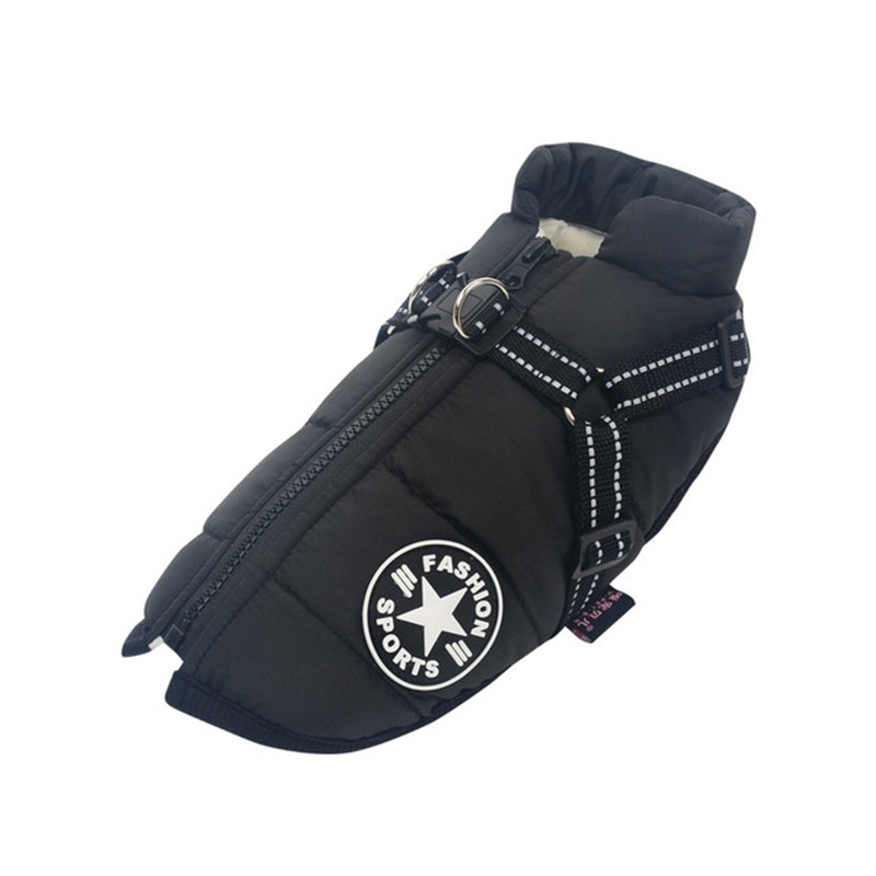 Large Dog Winter Coat — Warm Waterproof Snow Jacket