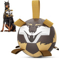 Dog Ball with Straps — Tug & Water Toy, 8 in