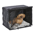 Dog Crate Starter Kit — 24 in with Bed, Bowls & Cover