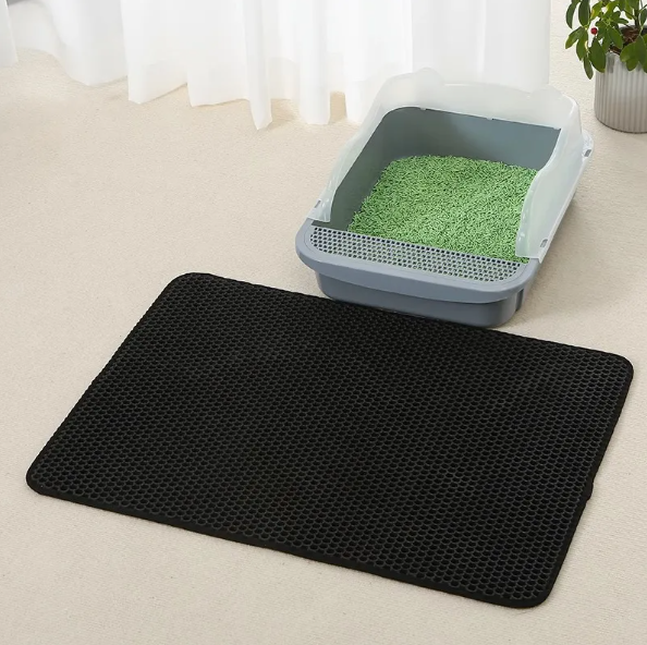 EVA Anti-Splash Cat Litter Mat — Honeycomb Litter Trapper
