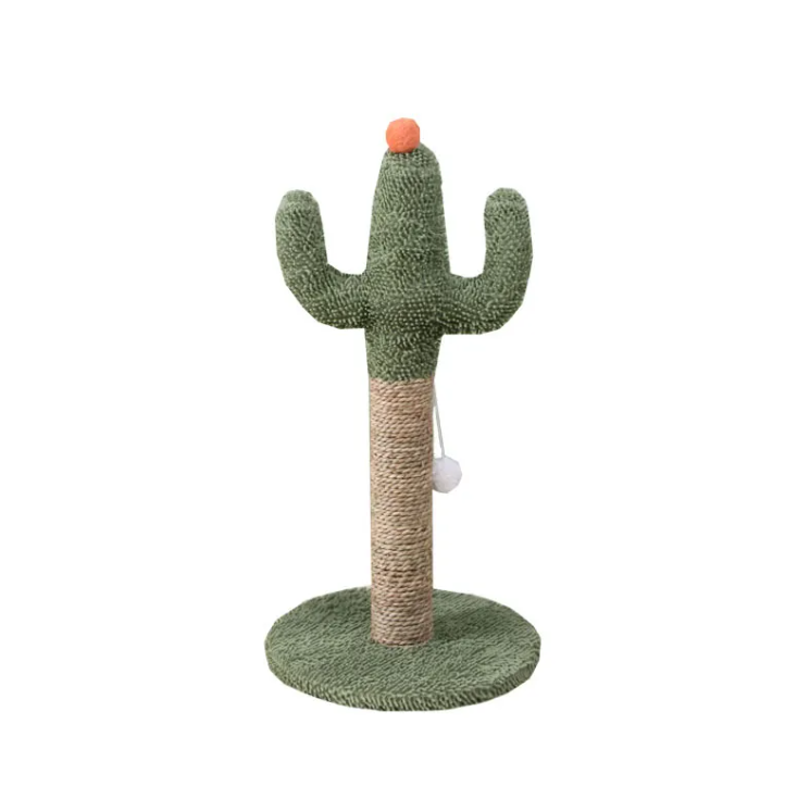 Sisal Cactus Cat Climbing Toy — Scratching Post & Play Tower for Cats