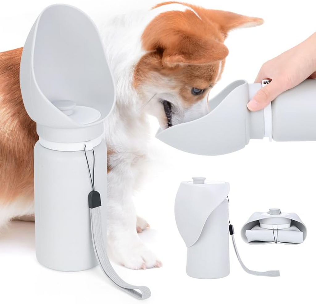 Portable Dog Water Bottle — Leak-Proof Travel Bottle & Bowl