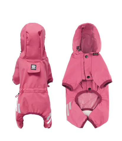 All-Weather Dog Raincoat — Waterproof Hooded Rain Jacket