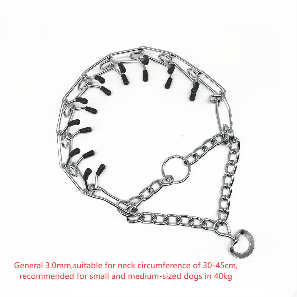 Chrome Plated Dog Training Choke Chain Collar