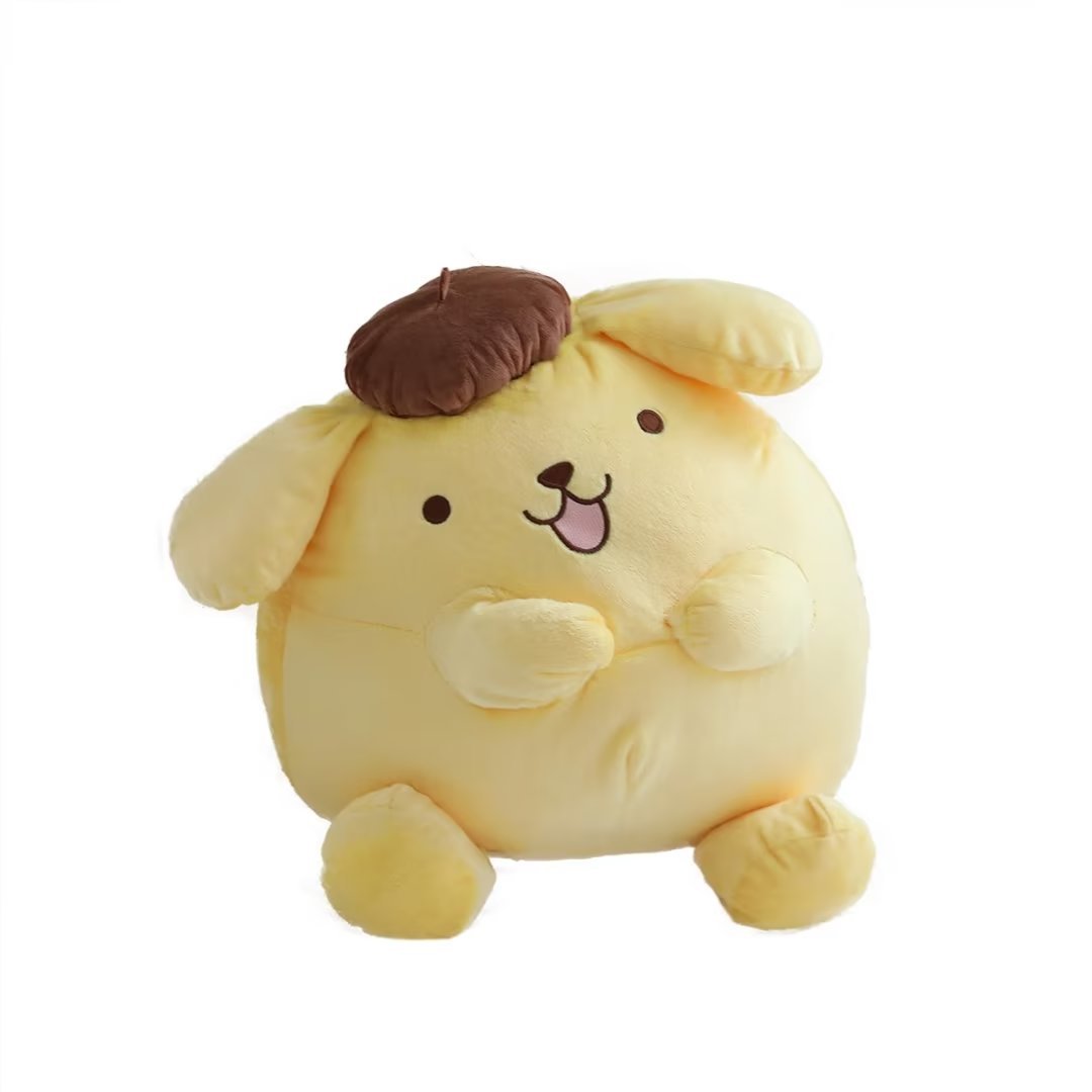 Pudding Dog Plush Cushion — Oversized Cuddle Pillow for Dog Lovers