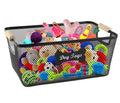 Metal Wire Dog Toy Storage Basket — Wooden Handles