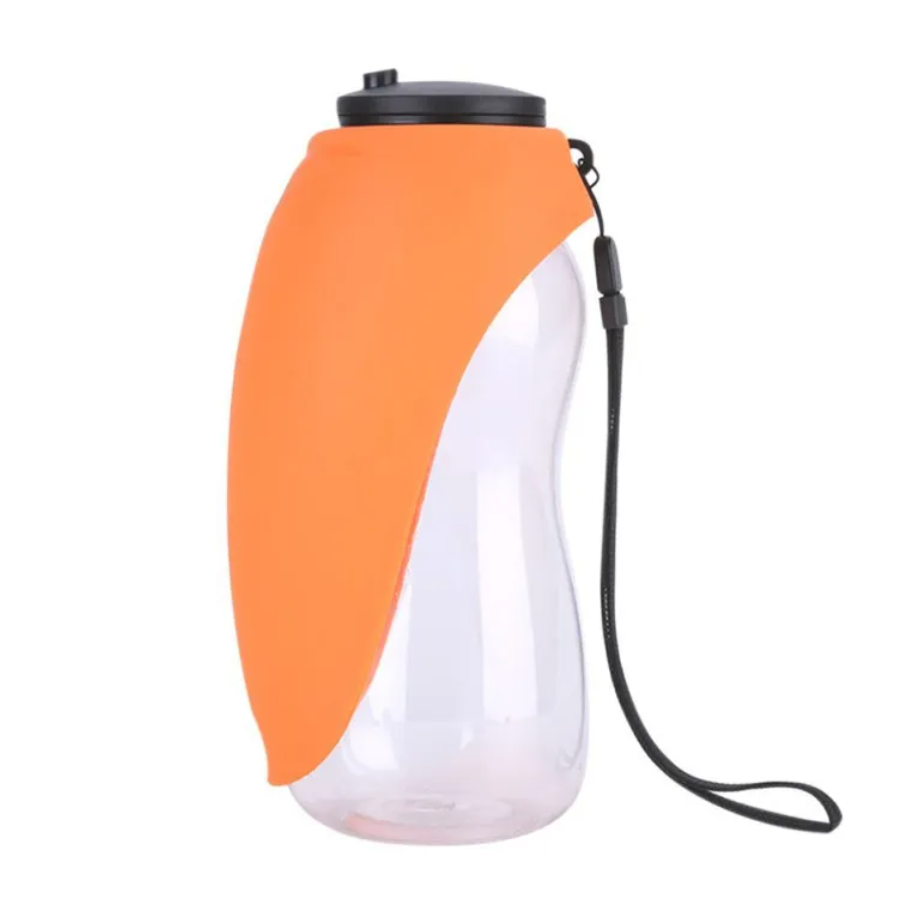 2-in-1 Portable Dog Water Bottle — Travel Bottle & Bowl for Walks