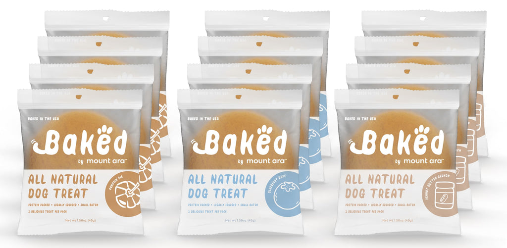 Peanut Butter Dog Biscuits — 24-Pack, Individually Wrapped