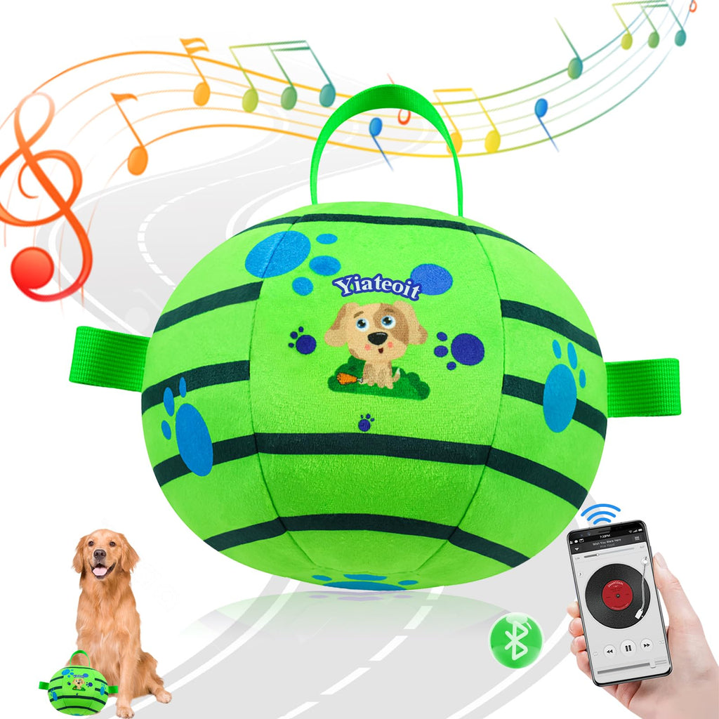 Interactive Rolling Dog Ball — Chew-Resistant with Rope