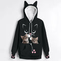 Pet Hoodie with Kangaroo Pocket — Soft Fleece Sweatshirt for Cats & Dogs