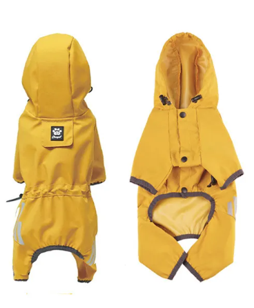 All-Weather Dog Raincoat — Waterproof Hooded Rain Jacket