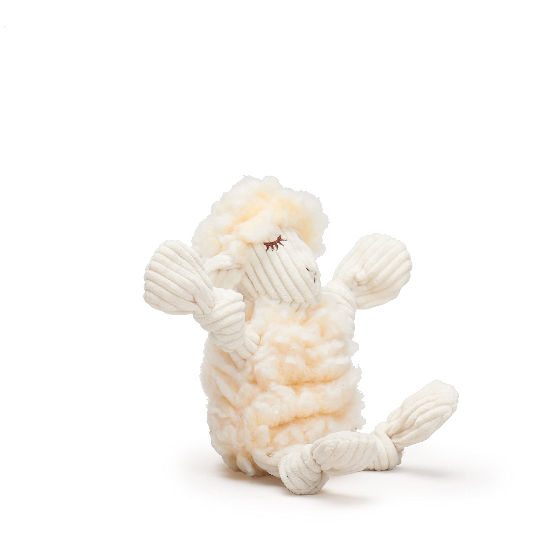 HuggleHounds Lamb Squeaky Plush Dog Toy — Small