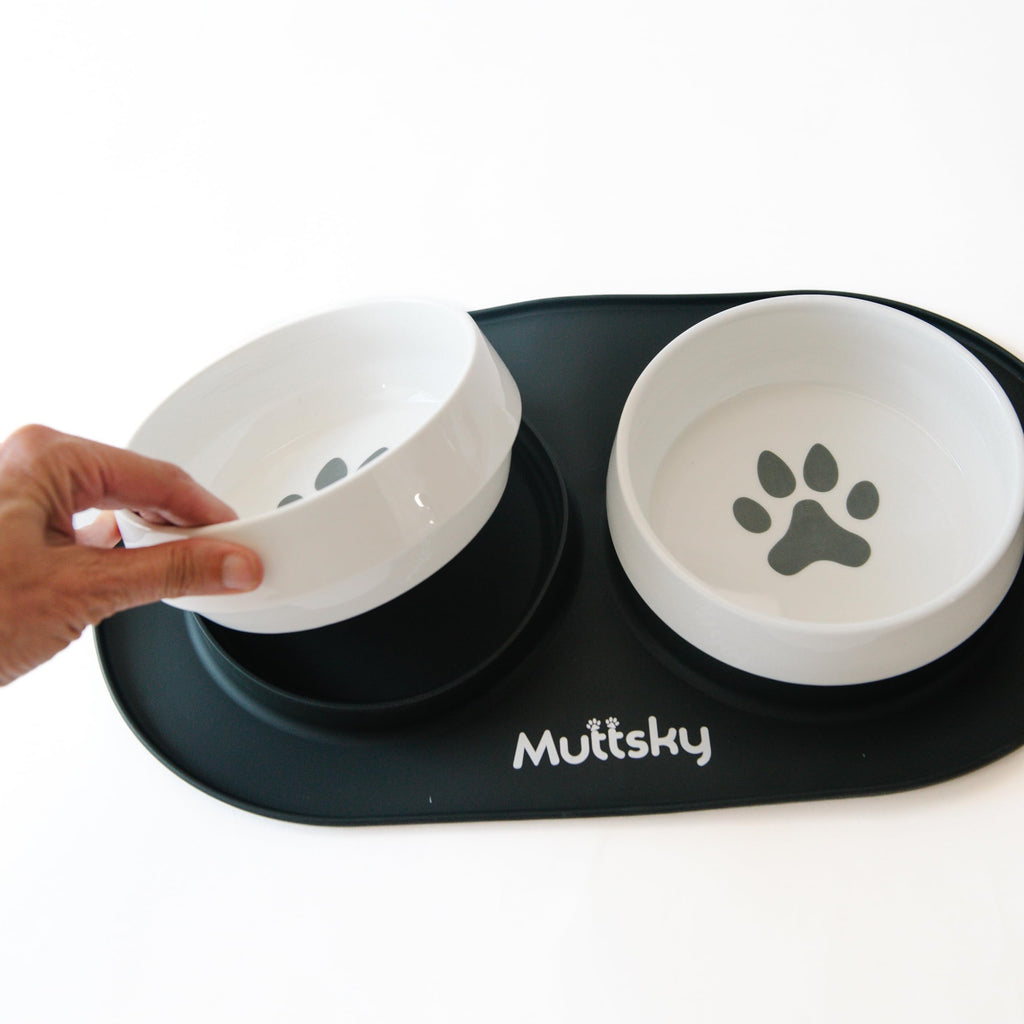 Non-Slip Ceramic Dog Bowl — 26 oz