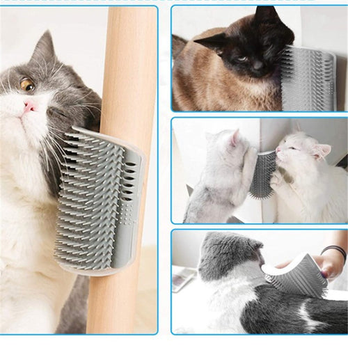 Cat Self-Groomer Arch Brush — Hands-Free Deshedding