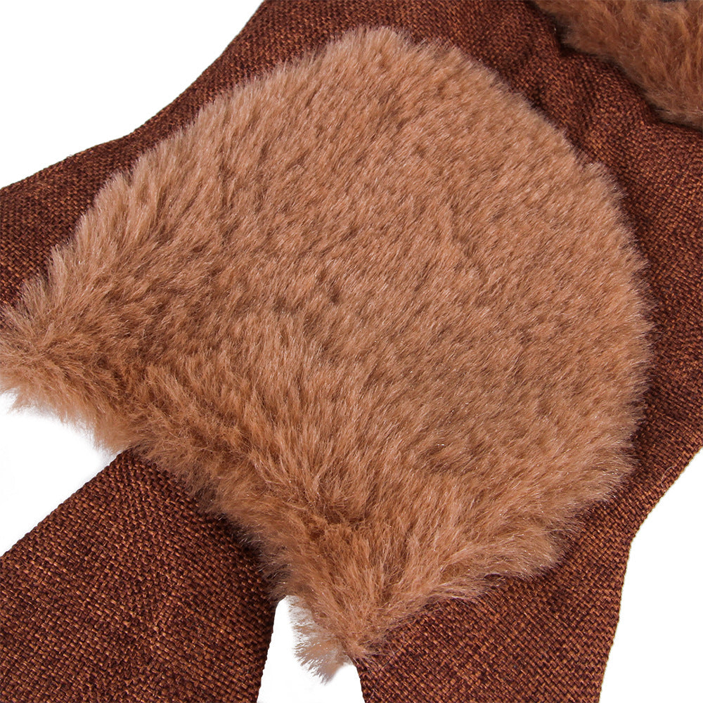 Plush Squeaky Dog Toy — Realistic Fox, Squirrel & Woodland Animals