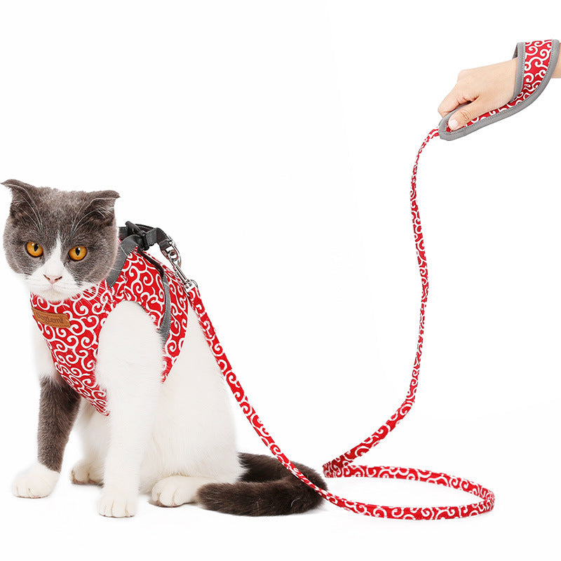 Cat Harness & Leash Set — Escape-Proof Vest for Outdoor Walks