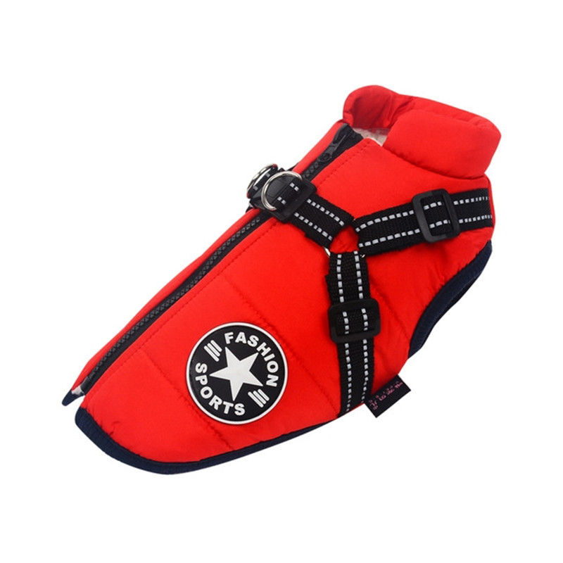Large Dog Winter Coat — Warm Waterproof Snow Jacket