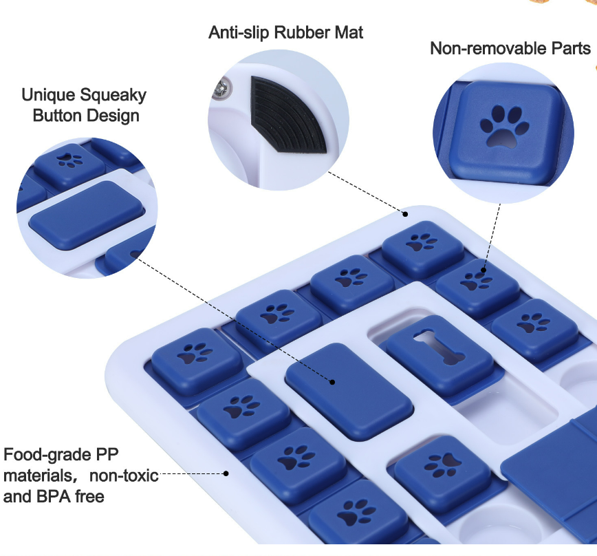 Slow Feeder Puzzle Toy — Interactive Treat Maze for Dogs