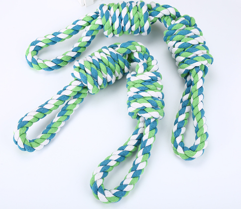 Dog Tug Rope Toy with Dual Handles — Heavy-Duty Tug of War Rope