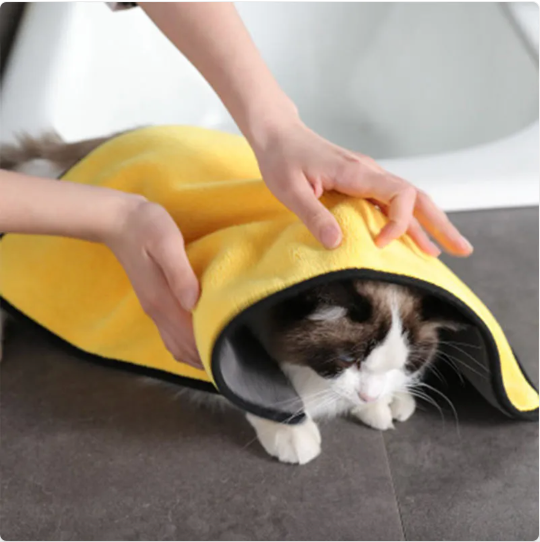 Super Absorbent Pet Drying Towel — Fast-Dry Microfiber