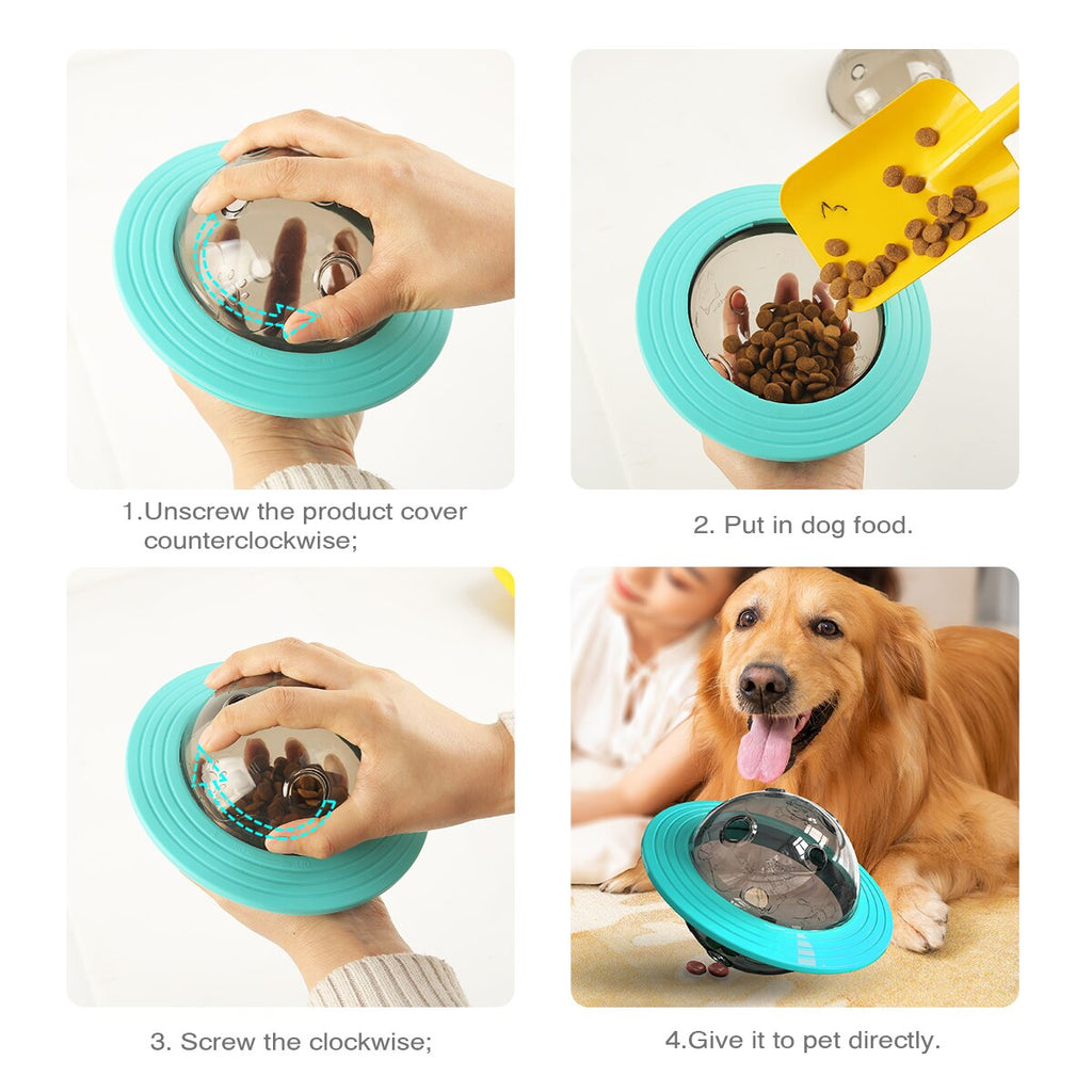 Rotating Disc Dog Frisbee — Bite-Resistant Flying Fetch Toy