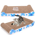 Large Cat Scratching Lounger with Catnip — Corrugated Scratch Bed