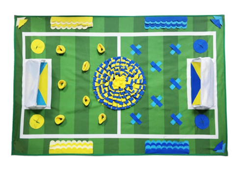 Snuffle Mat — Soccer-Theme Scent Work & Foraging Mat