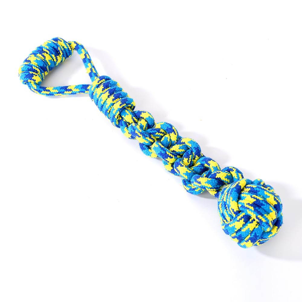 Heavy-Duty Cotton Rope Dog Toy — Dental Tug