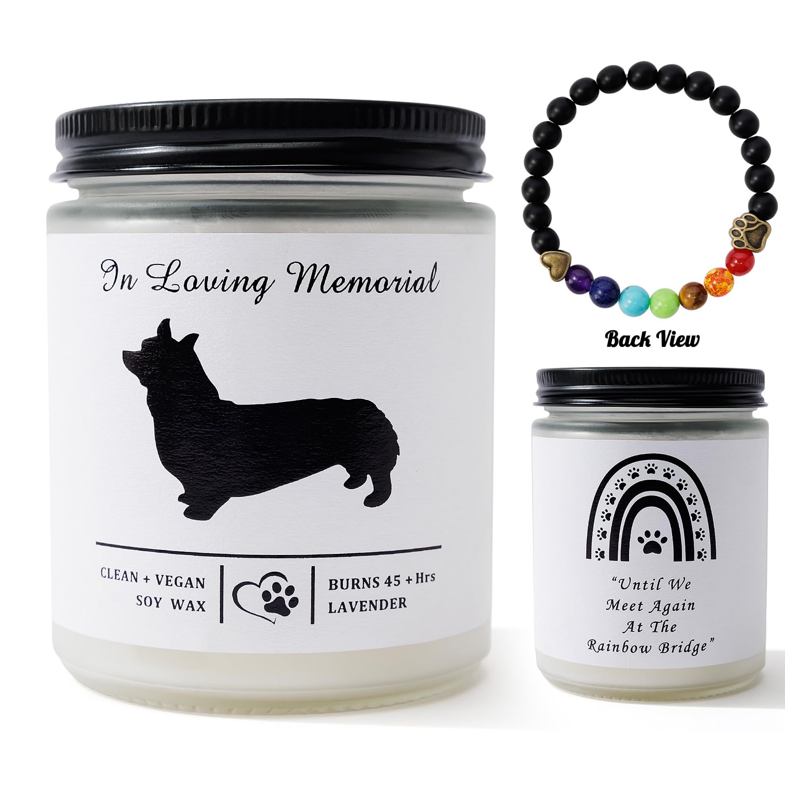 Dog Memorial Candle — Soy Wax Sympathy Gift