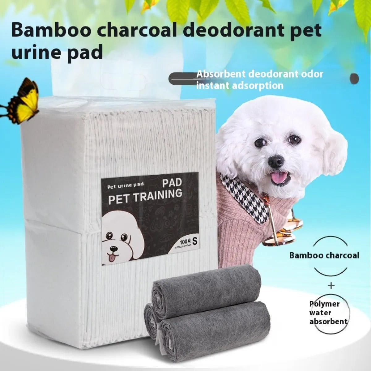 Deodorizing Puppy Pee Pads — Extra-Thick Leakproof Training Pads