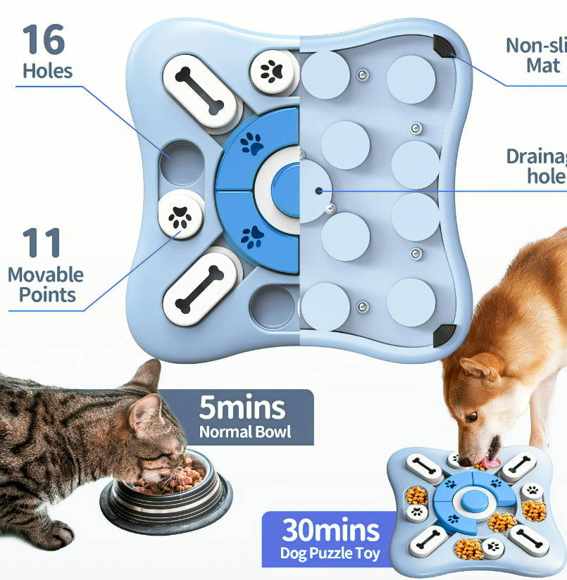 Slow Feeder Puzzle Toy — Interactive Treat Maze for Dogs