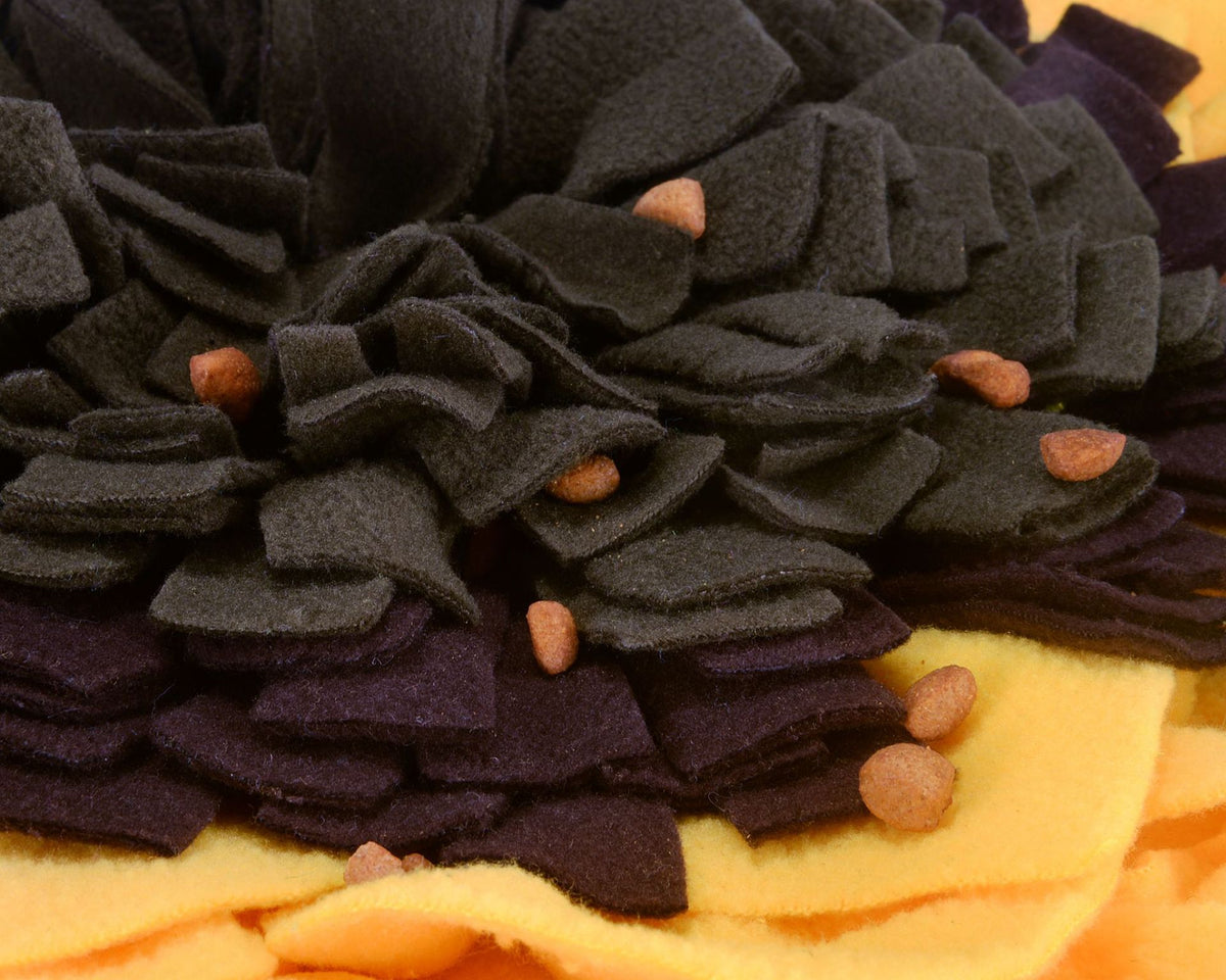 Sunflower Dog Snuffle Mat — Foraging Enrichment Mat for Slow Feeding