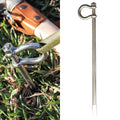 Heavy-Duty Dog Tie-Out Stake — Stainless Steel