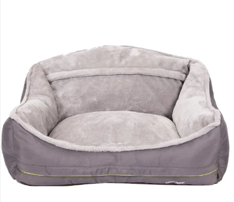 Sofa Dog Bed — Raised-Arm Couch Bed with Removable Cushion