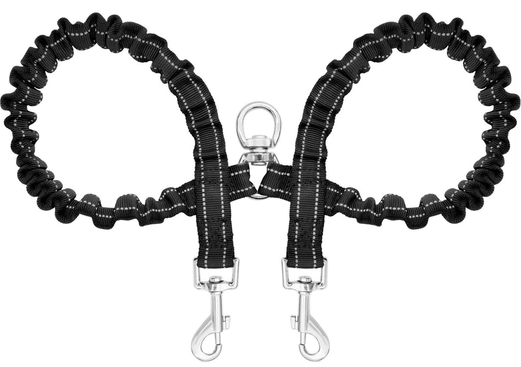 Reflective No-Tangle Double Dog Leash