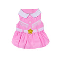 Pink Cowgirl Collared Dog Dress