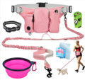 Hands-Free Dog Walking Belt — Waist Leash with Treat Pouch