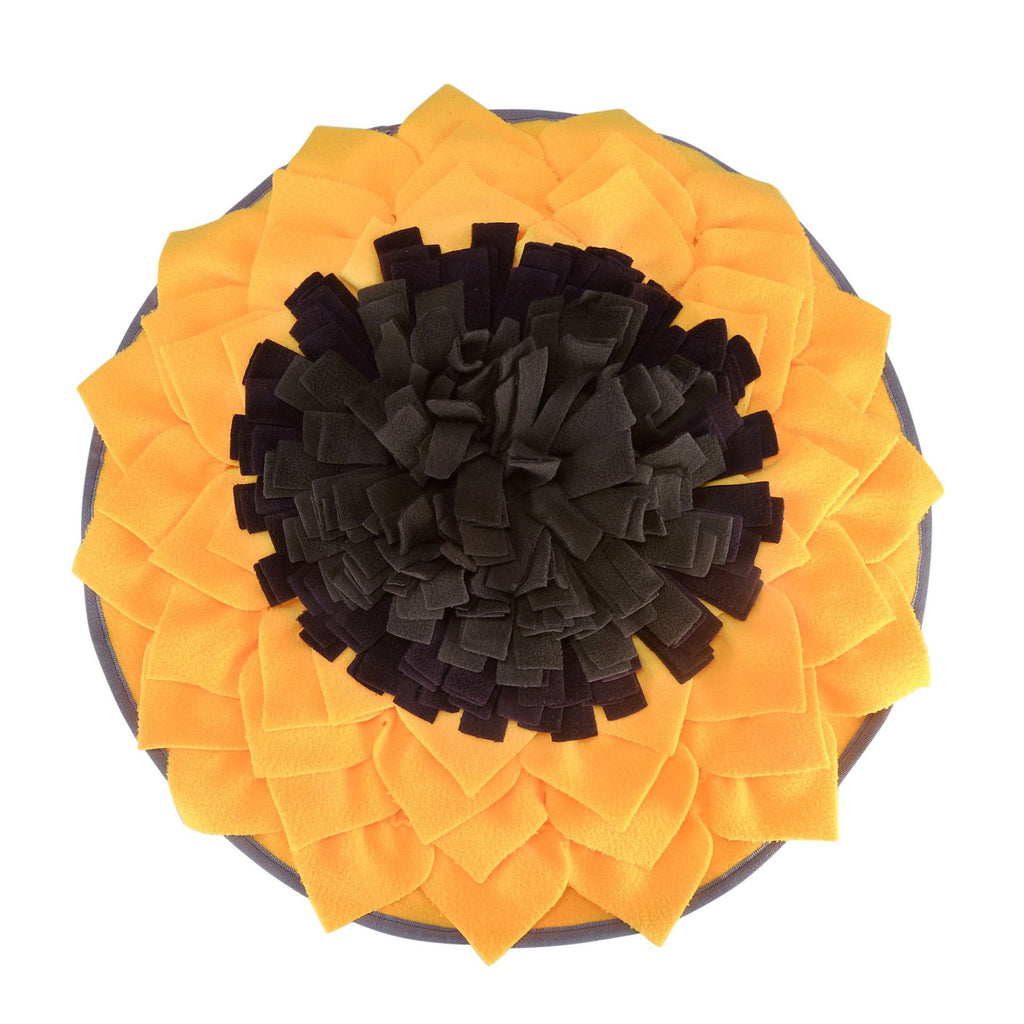 Sunflower Dog Snuffle Mat — Foraging Enrichment Mat for Slow Feeding