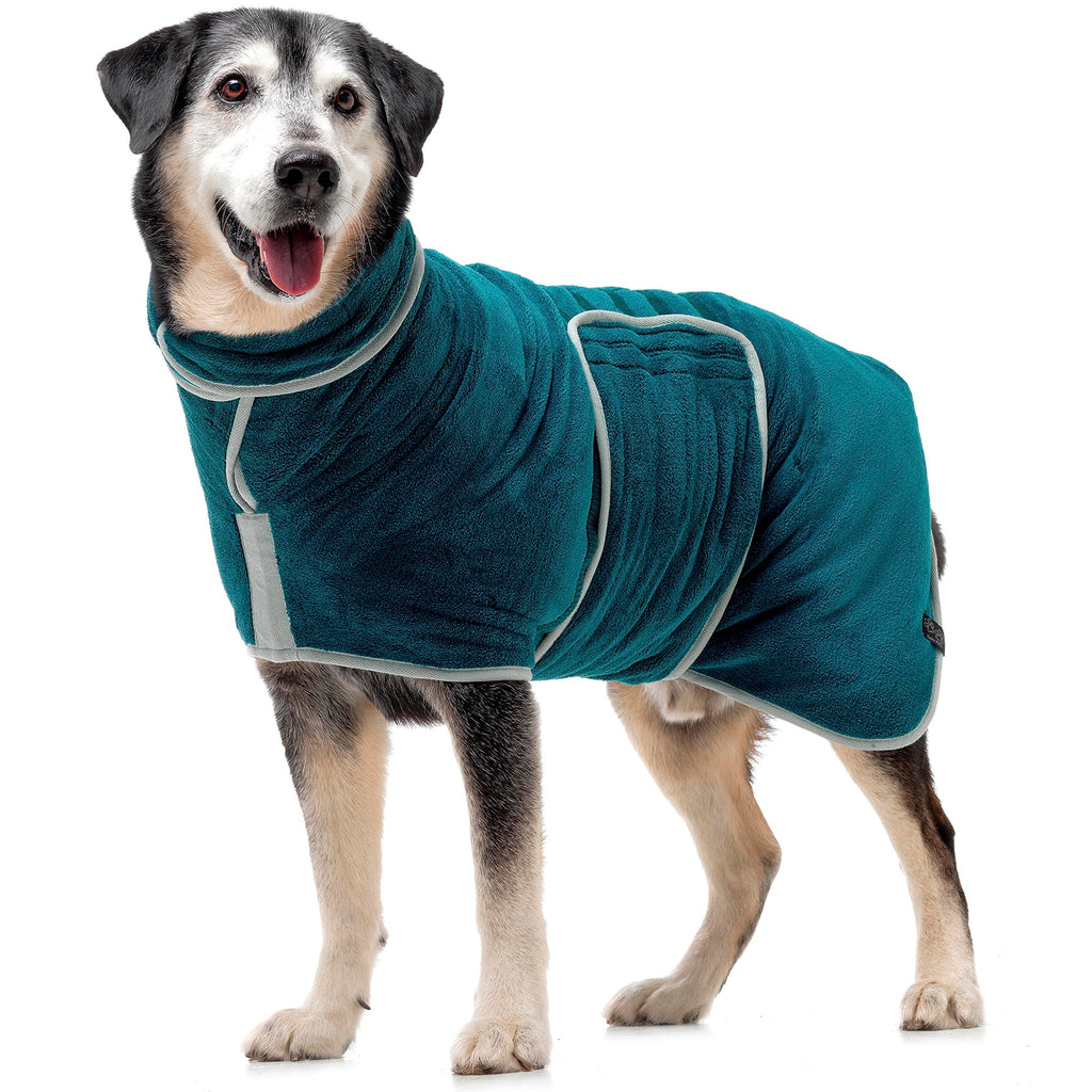 Double-Layer Dog Bathrobe — Super Absorbent Drying Robe
