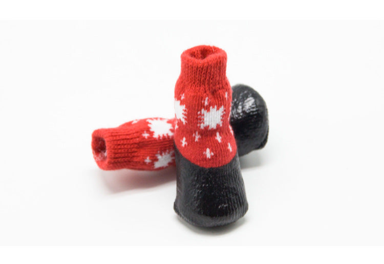 Waterproof Dog Boots — Non-Slip Snow & Rain Socks, 4-Pack