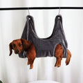 Dog Grooming Hammock — Nail-Trim Sling with Hooks