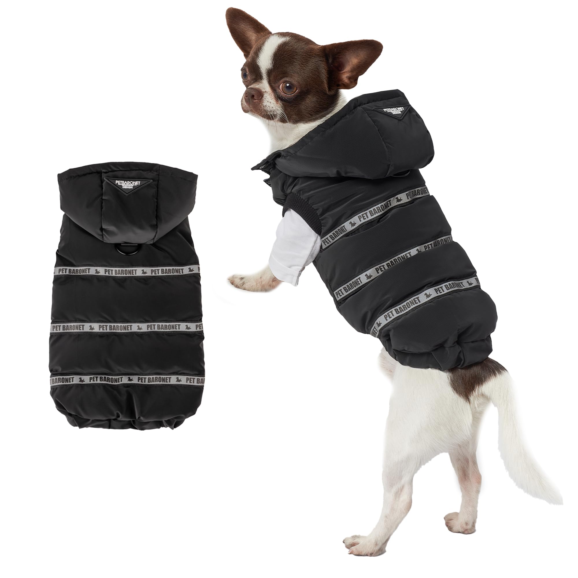 Reflective Turtleneck Dog Winter Coat — Adjustable