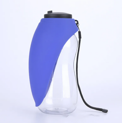 2-in-1 Portable Dog Water Bottle — Travel Bottle & Bowl for Walks